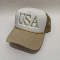 USA Floral Trucker hat