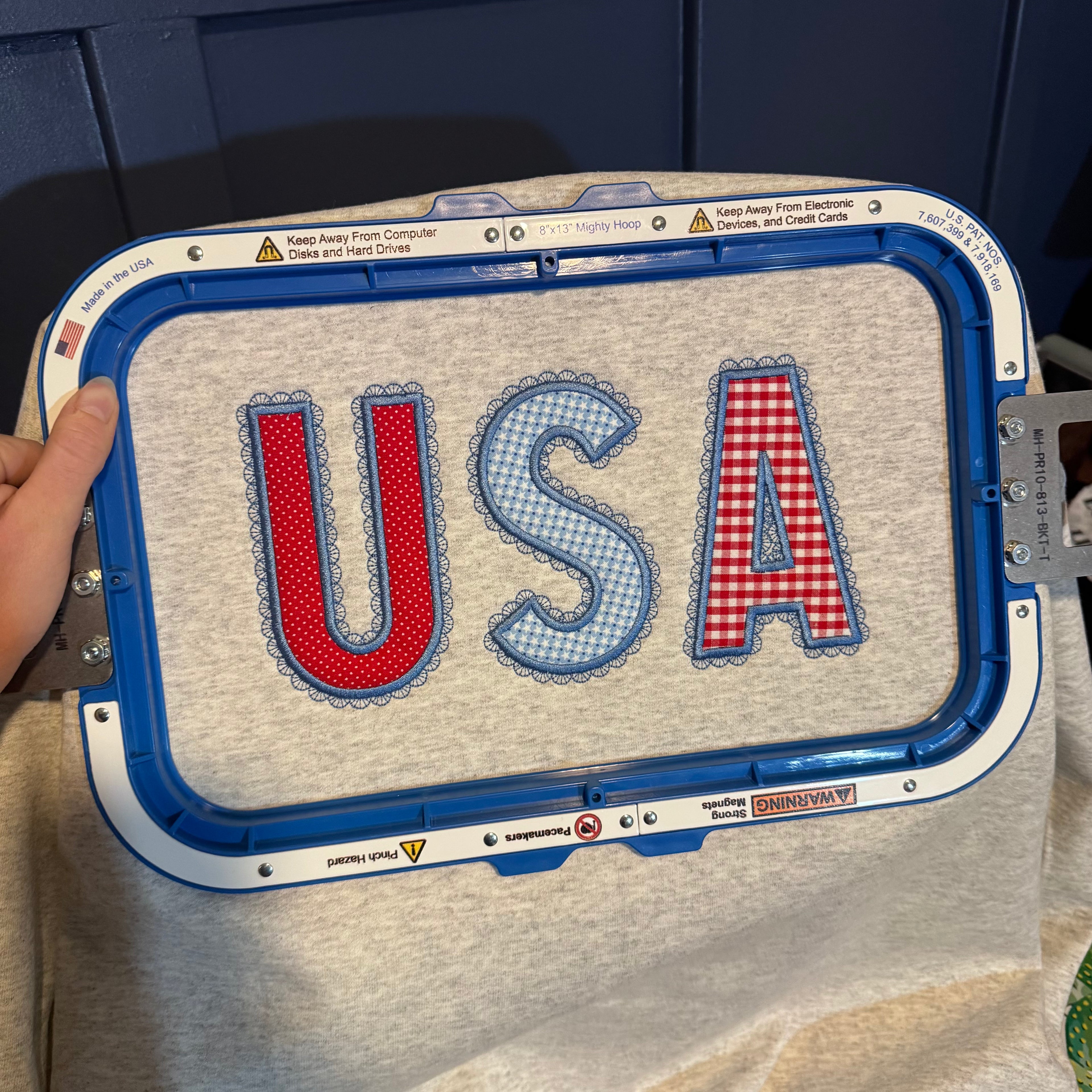USA Lace edge Sweatshirt