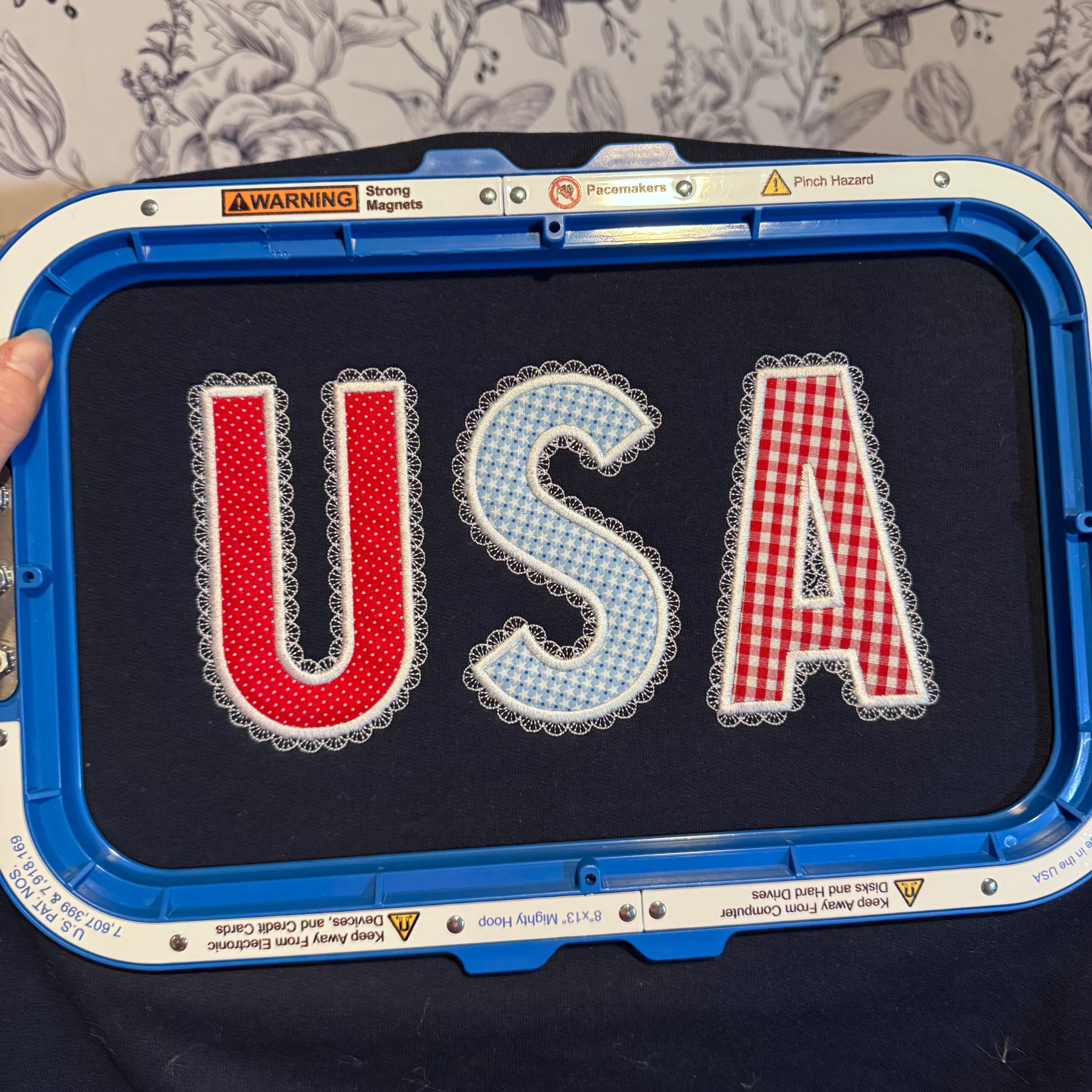 USA Lace edge Sweatshirt