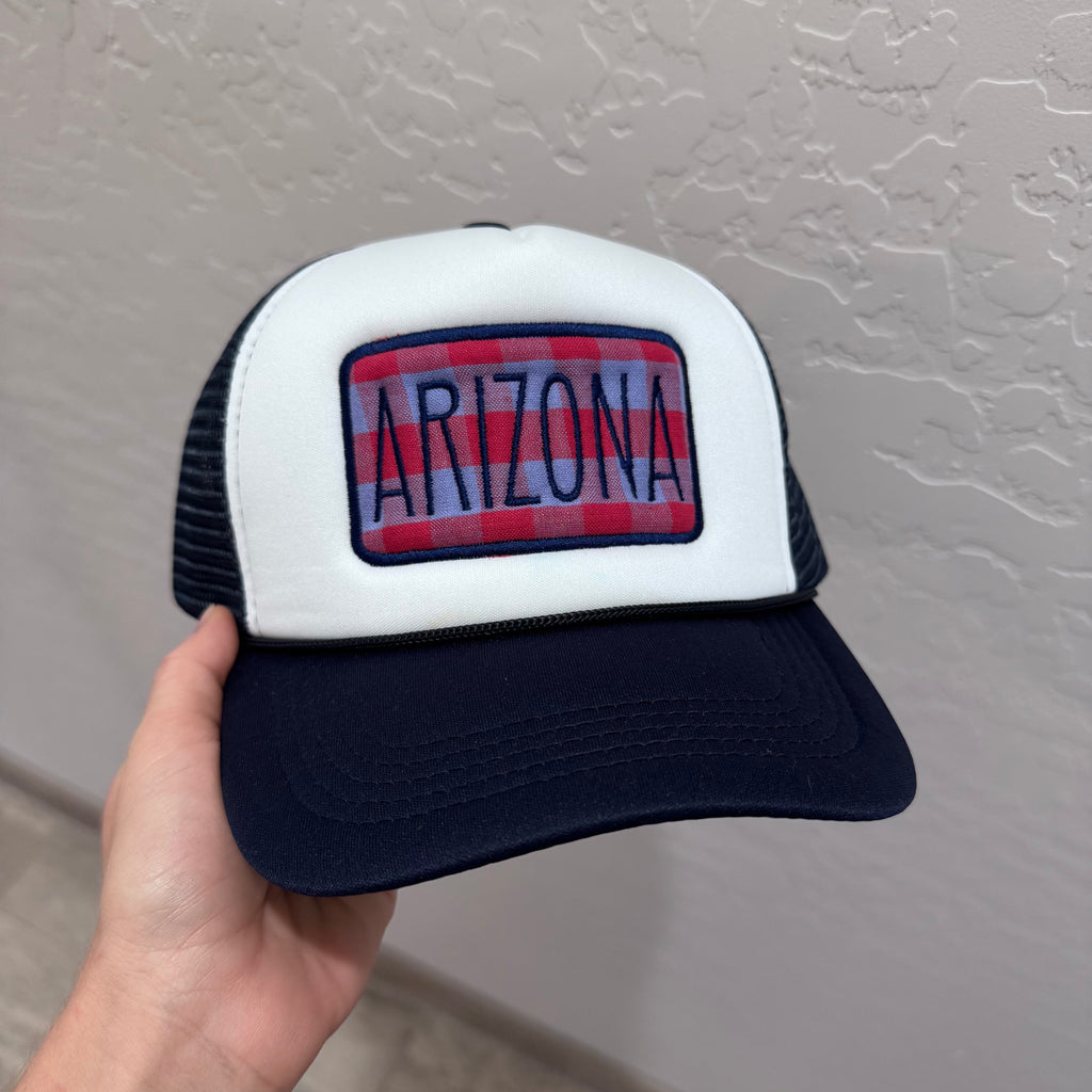 Plaid Arizona Trucker hat