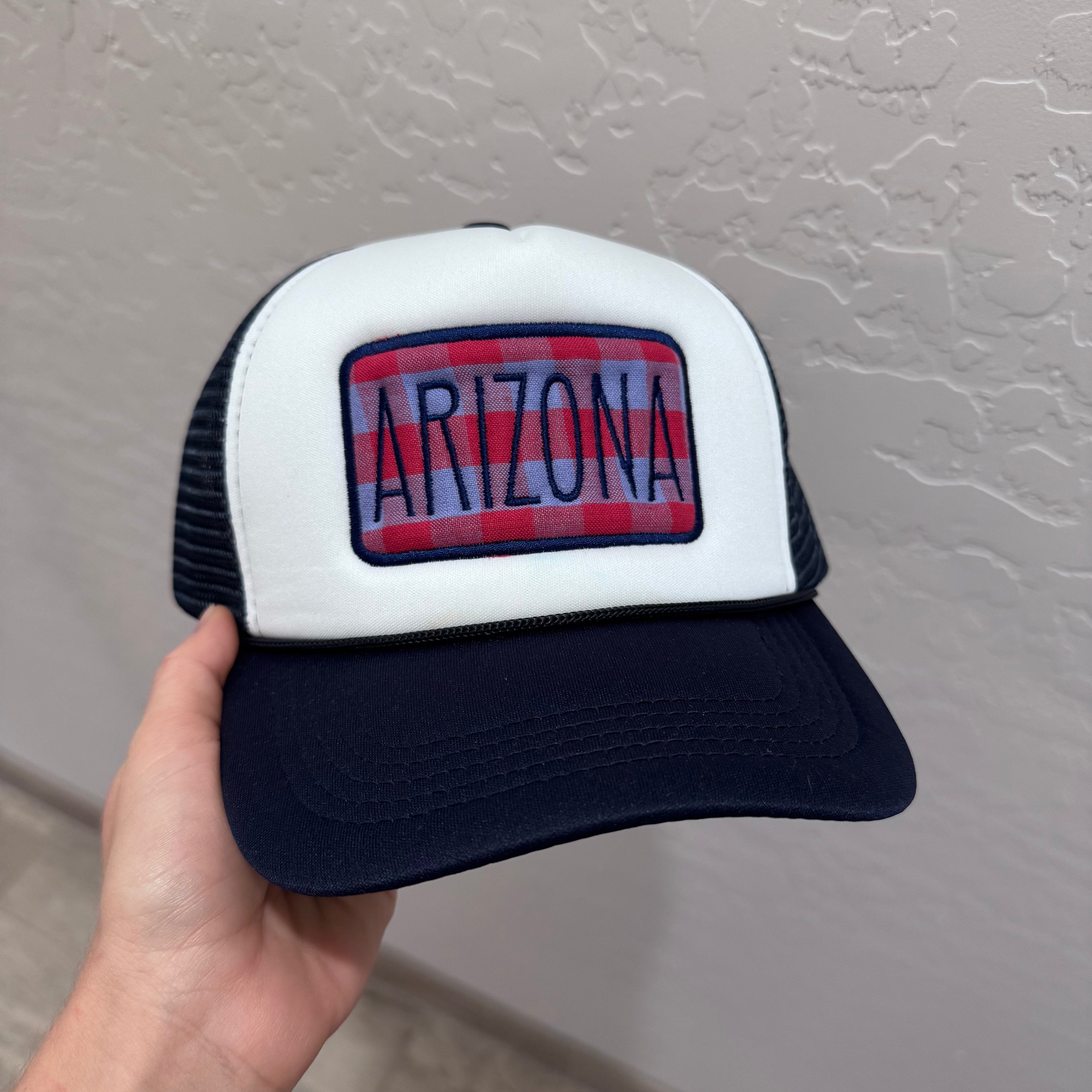 Plaid Arizona Trucker hat
