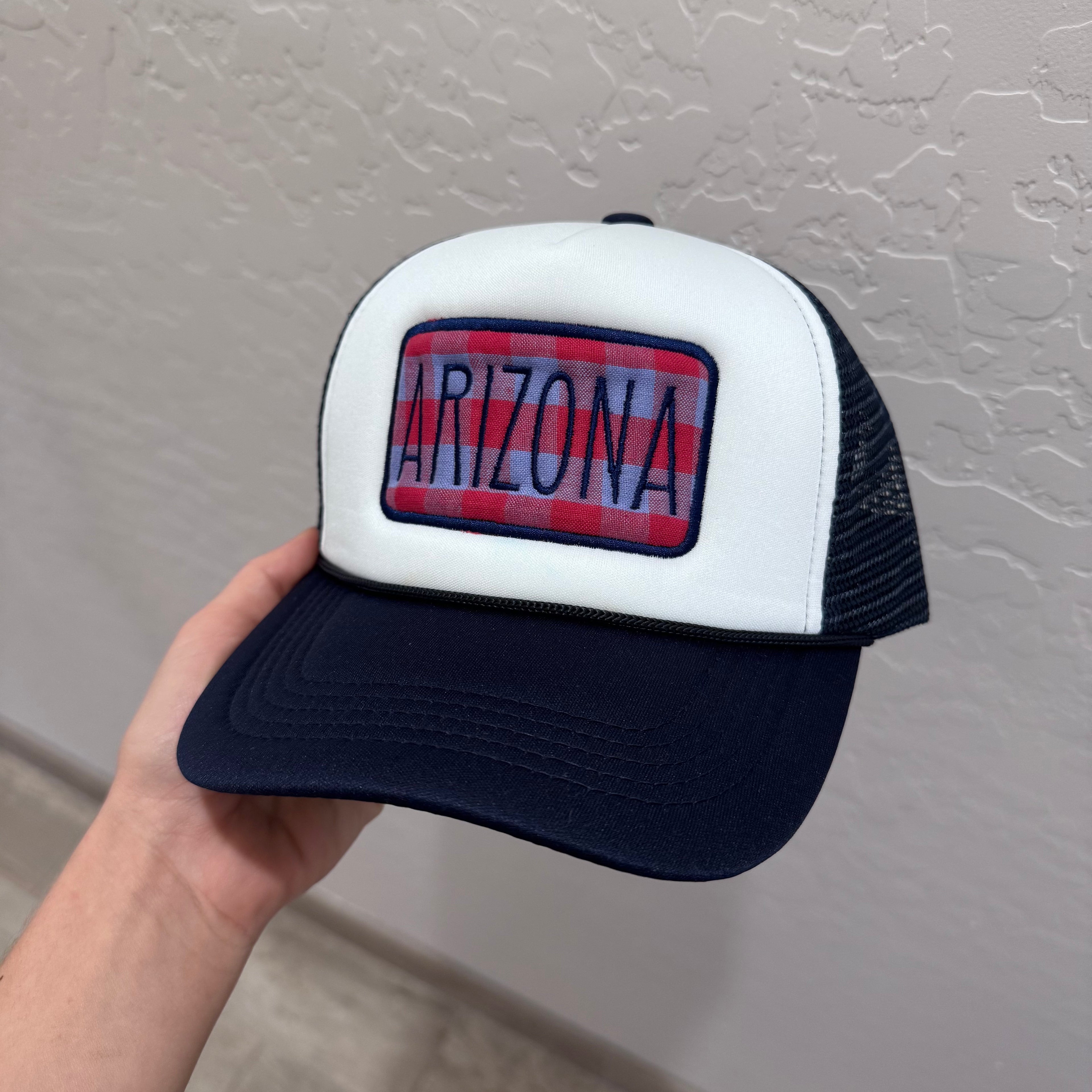 Plaid Arizona Trucker hat